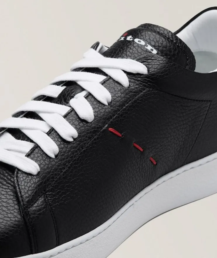 Leather Pick Stitch Sneakers