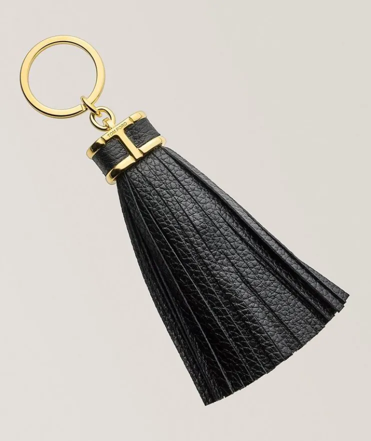 Leather Tassel Keyring