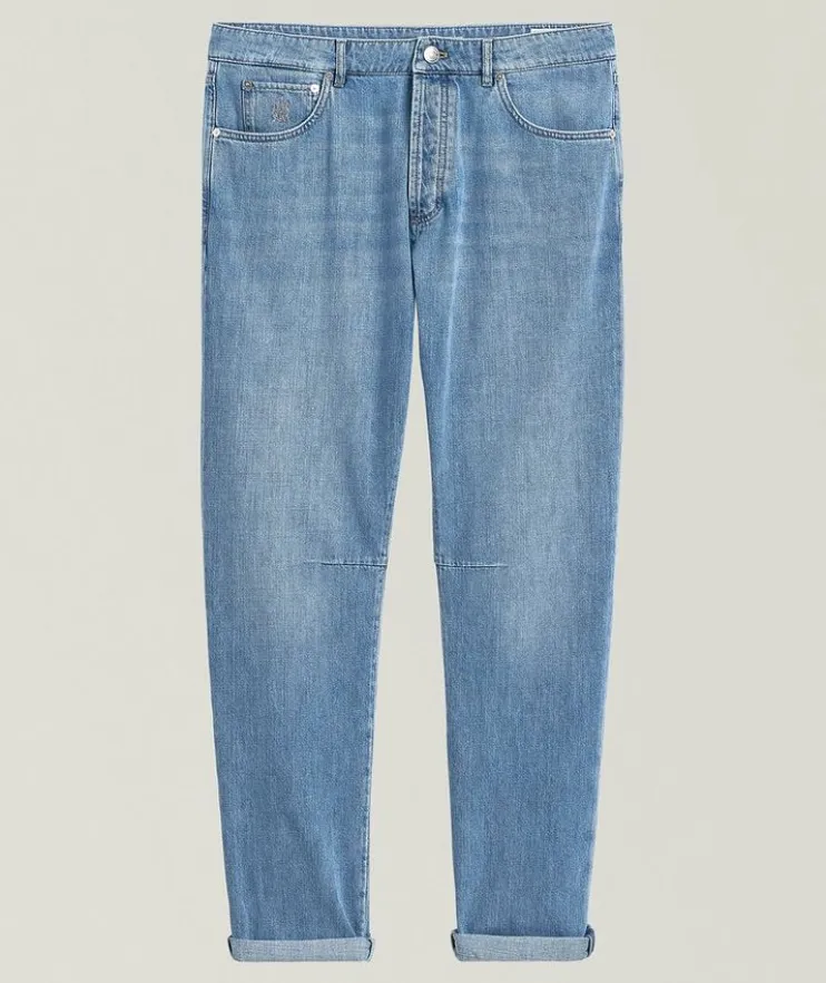 Leisure-Fit Lightweight Jeans