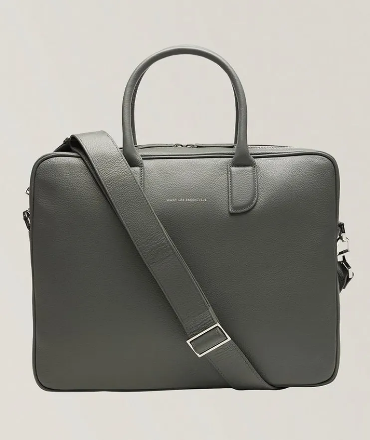 Lesage Pebble-Grained Leather Briefcase
