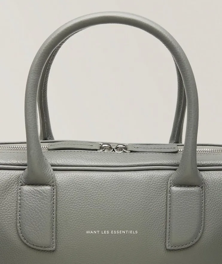 Lesage Pebble-Grained Leather Briefcase