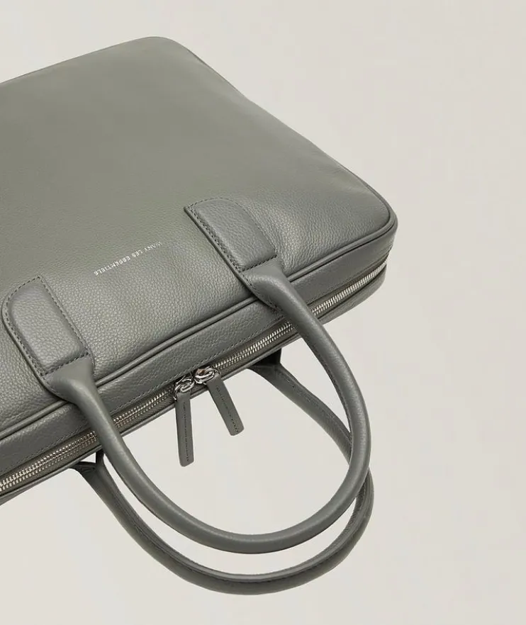 Lesage Pebble-Grained Leather Briefcase