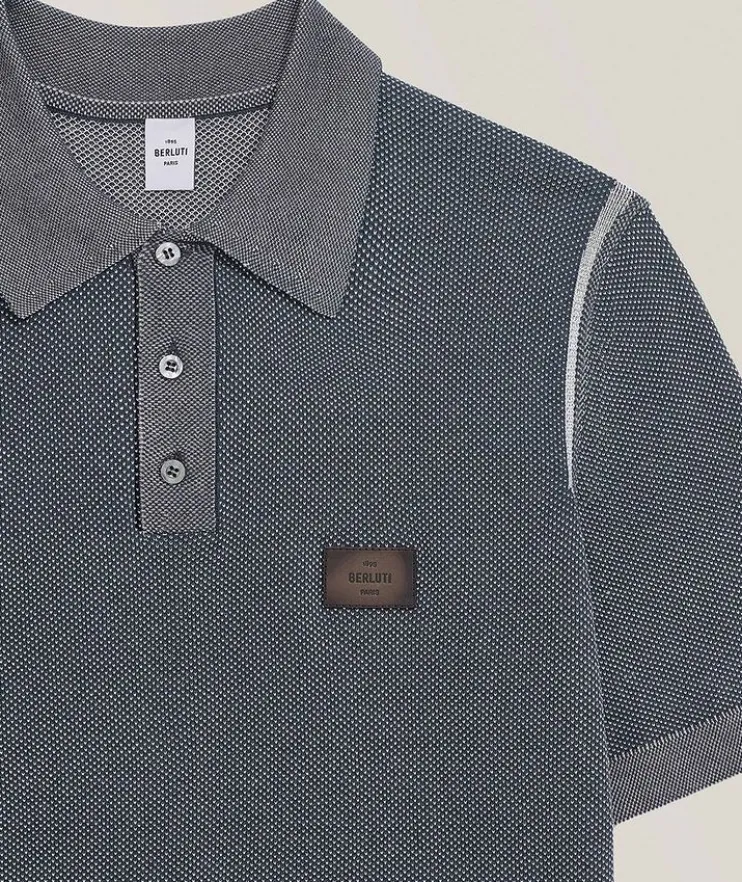 Light Shadow Cotton-Silk Polo