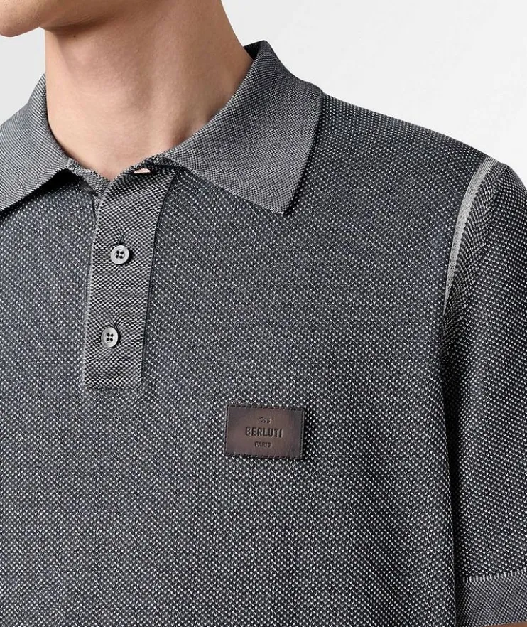 Light Shadow Cotton-Silk Polo