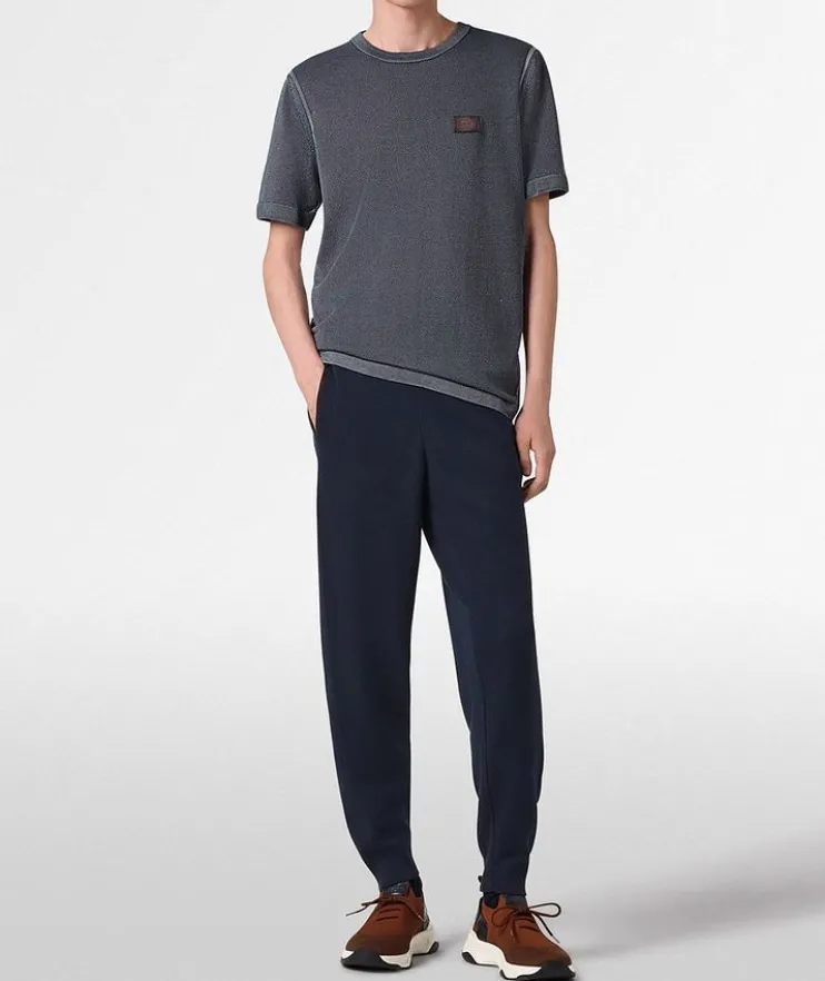 Light Shadow Cotton-Silk Polo