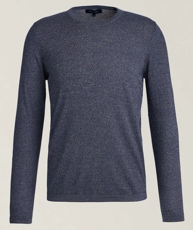 Lightweight Mélange Cotton-Blend Sweater