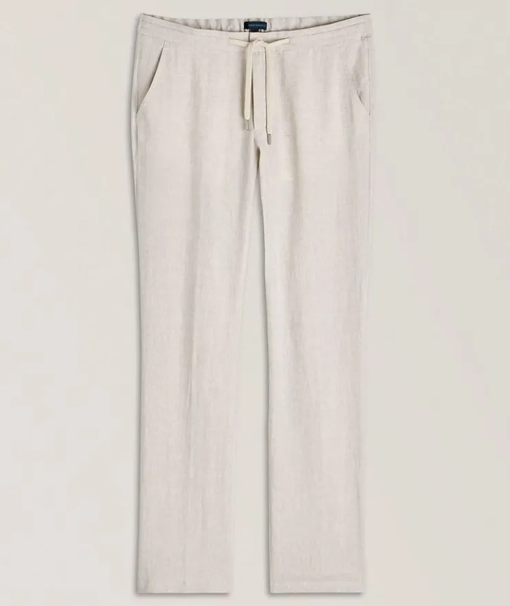 Linen Drawstring Pants