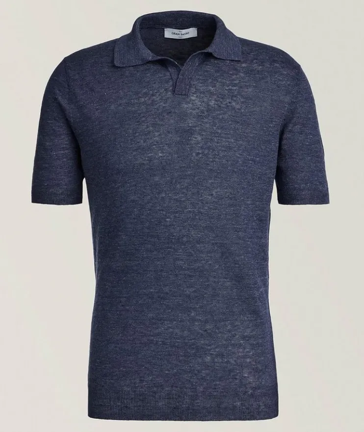 Linen Knit Polo