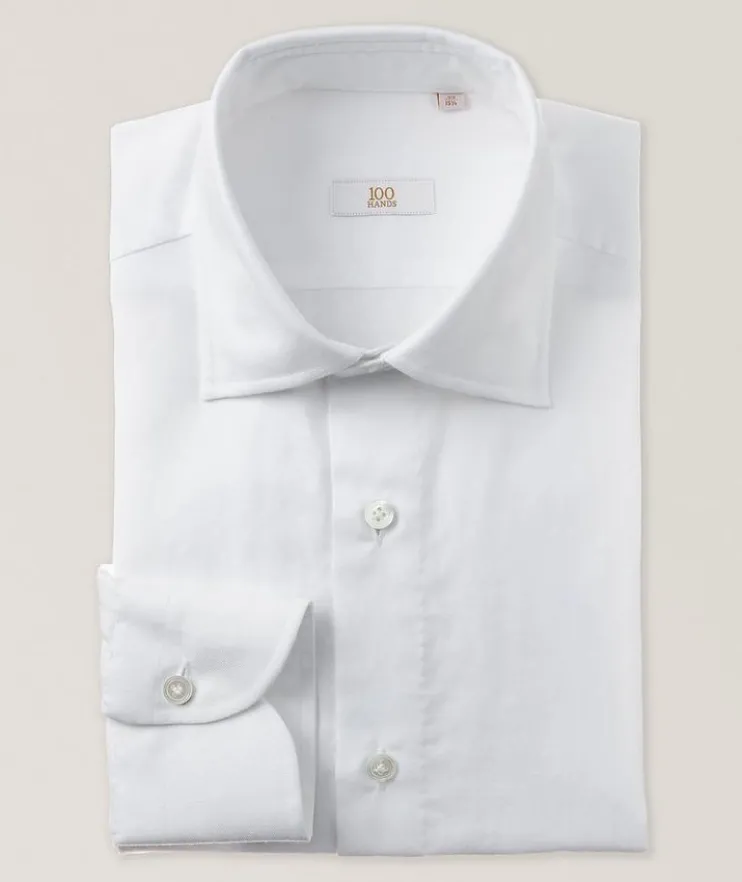 Linen-Cotton Dress Shirt