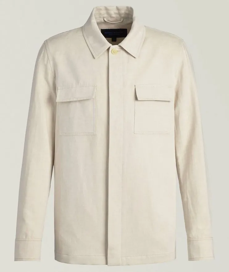 Linen-Cotton Overshirt