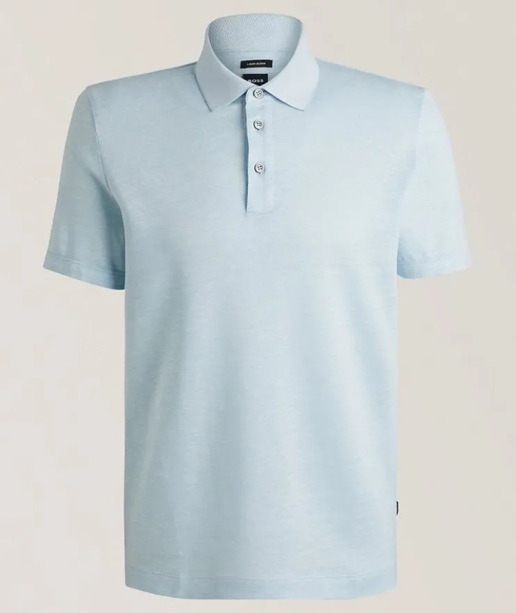 Linen-Cotton Polo
