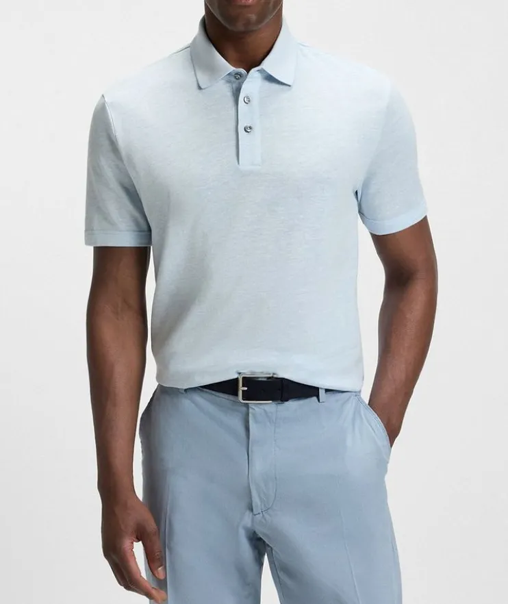Linen-Cotton Polo