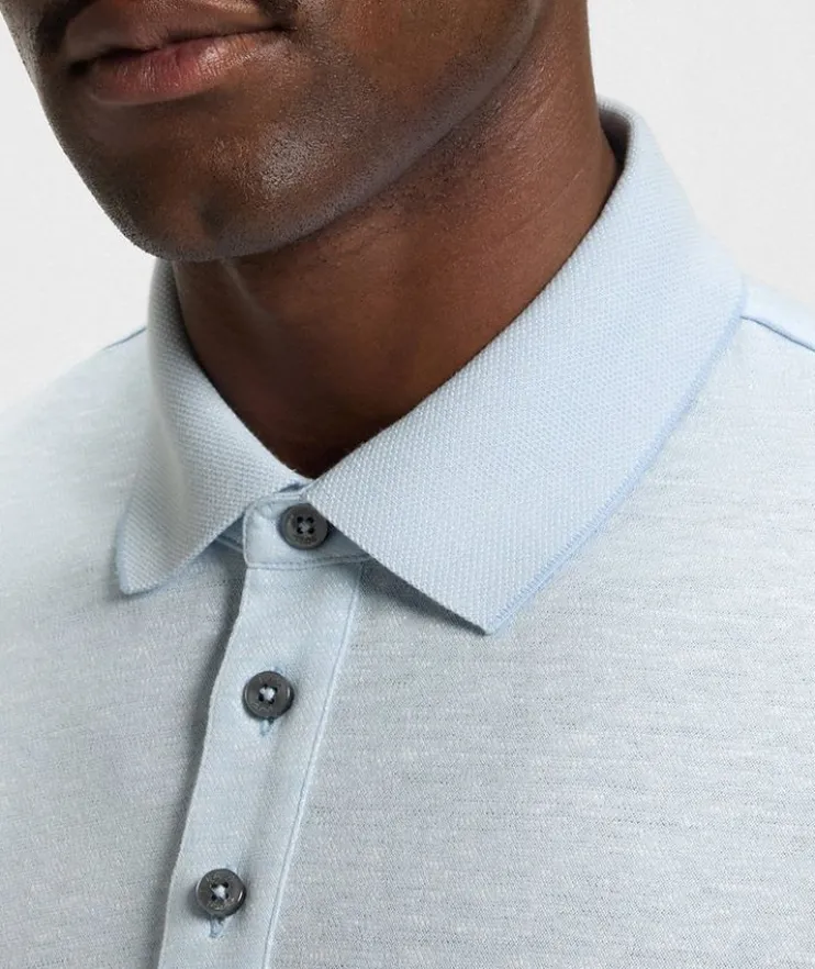 Linen-Cotton Polo