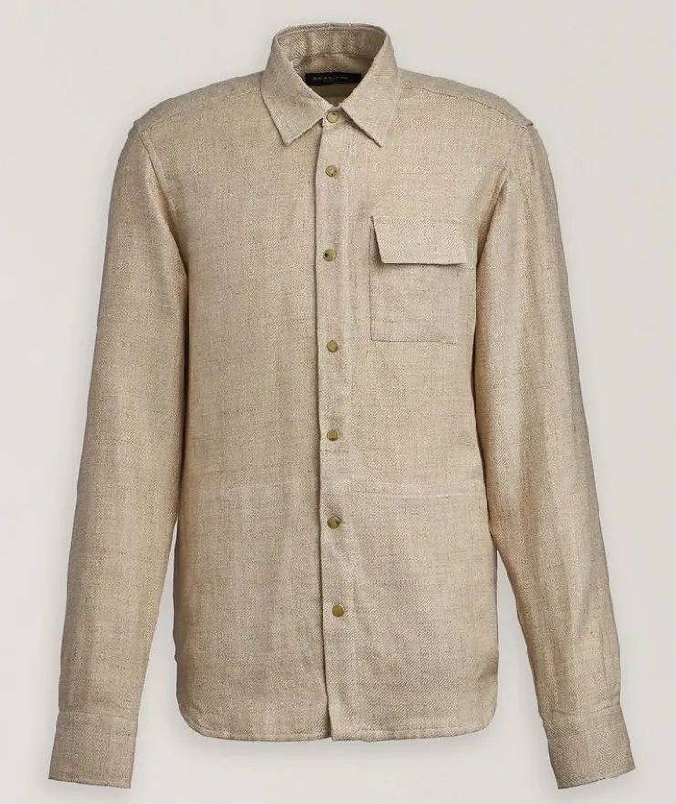 Linen-Silk-Cotton Overshirt