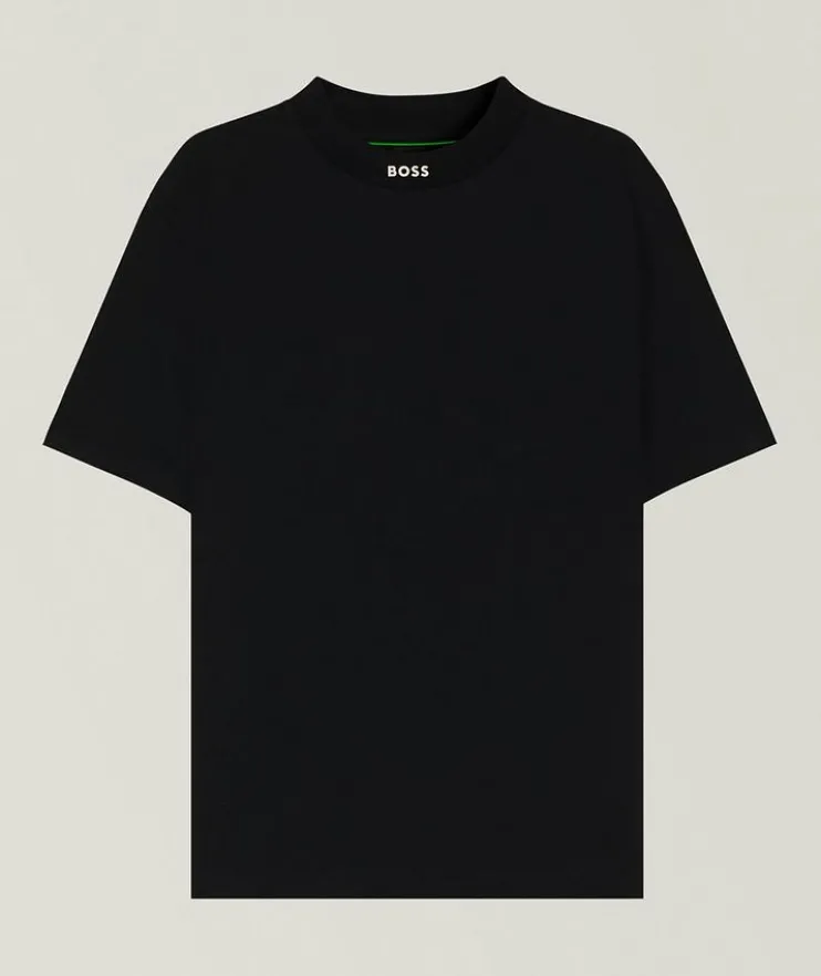 Logo Collar Stretch-Cotton T-Shirt