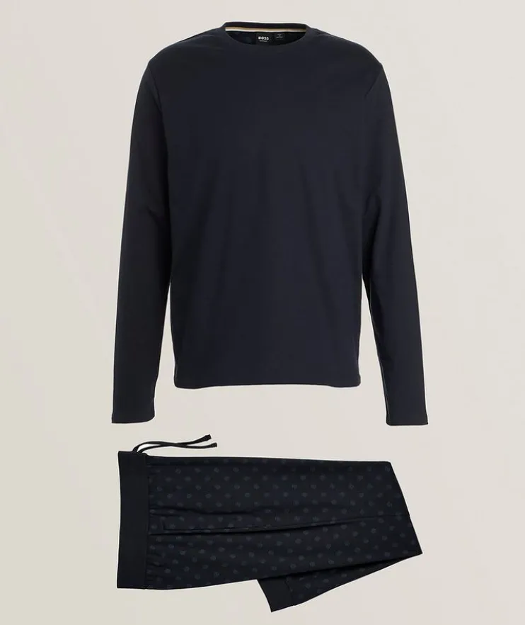 Logo Cotton Pajama Set