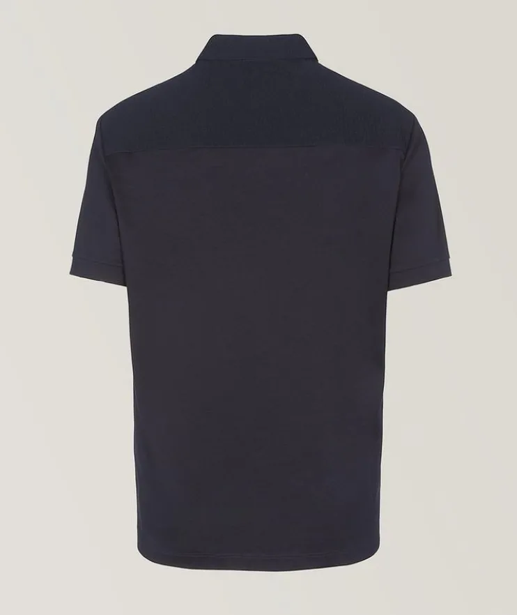 Logo Embroidered Cotton Polo