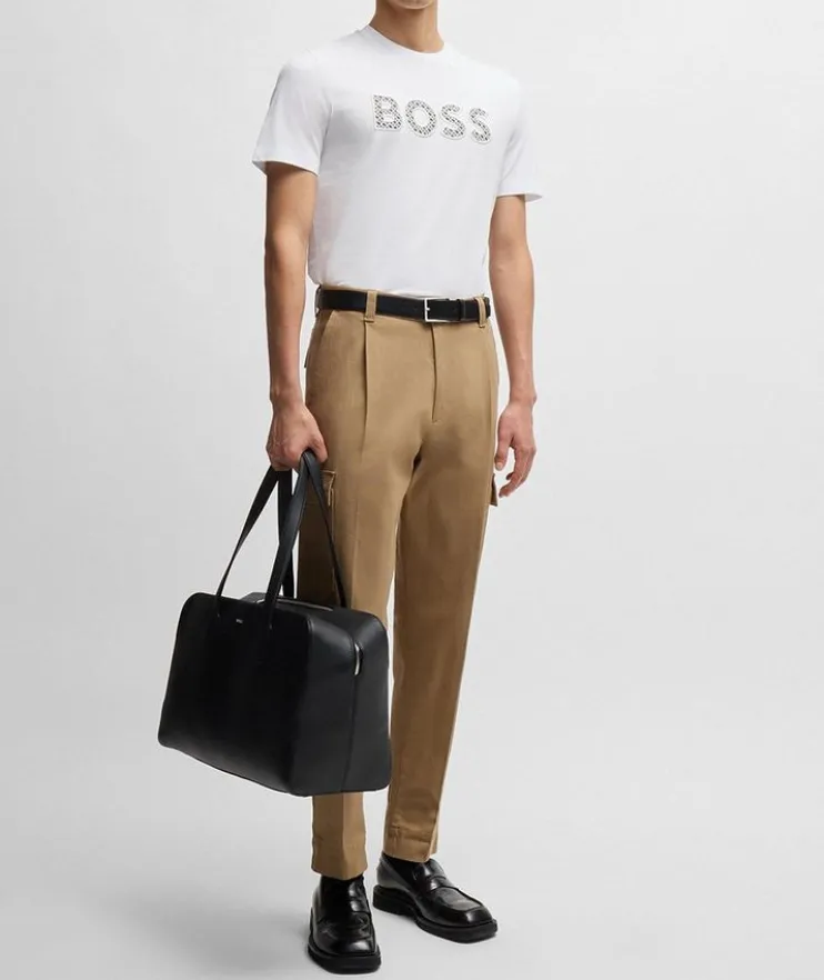 Logo Embroidered Cotton Jersey T-Shirt