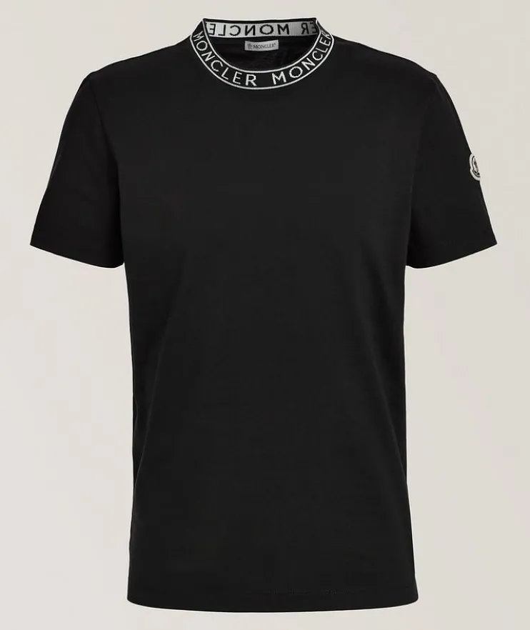 Logo Neck Cotton T-Shirt