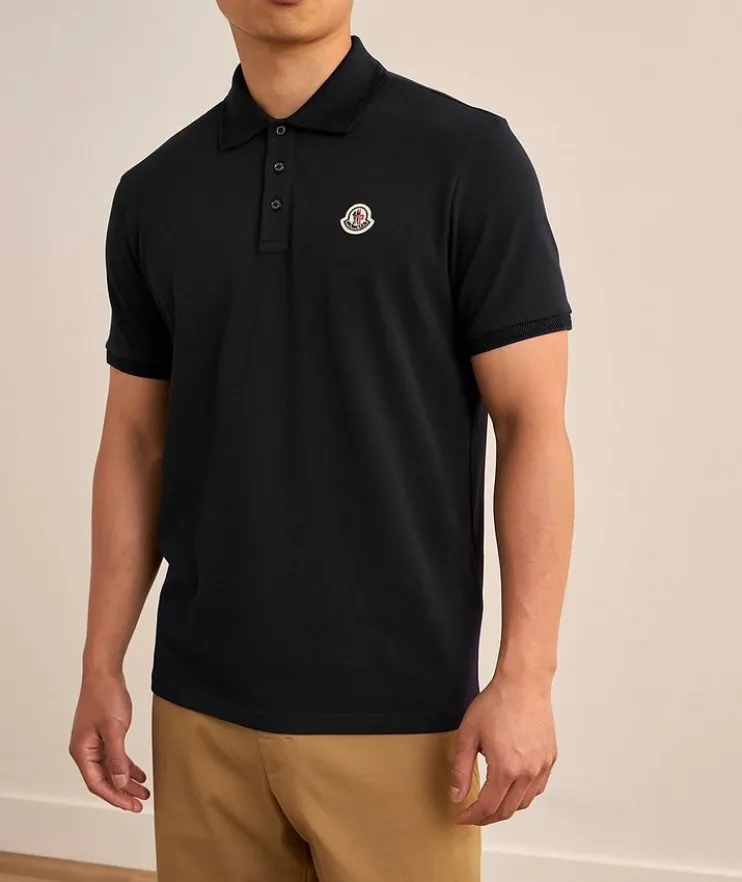 Logo Patch Cotton Piqué Polo
