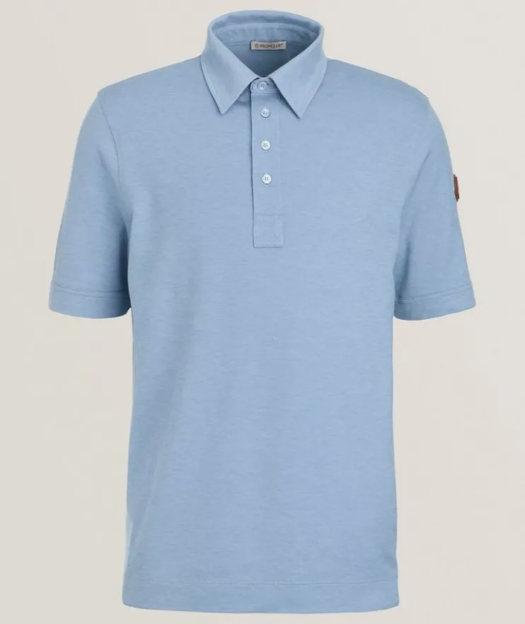 Logo Patch Cotton-Lyocell Polo