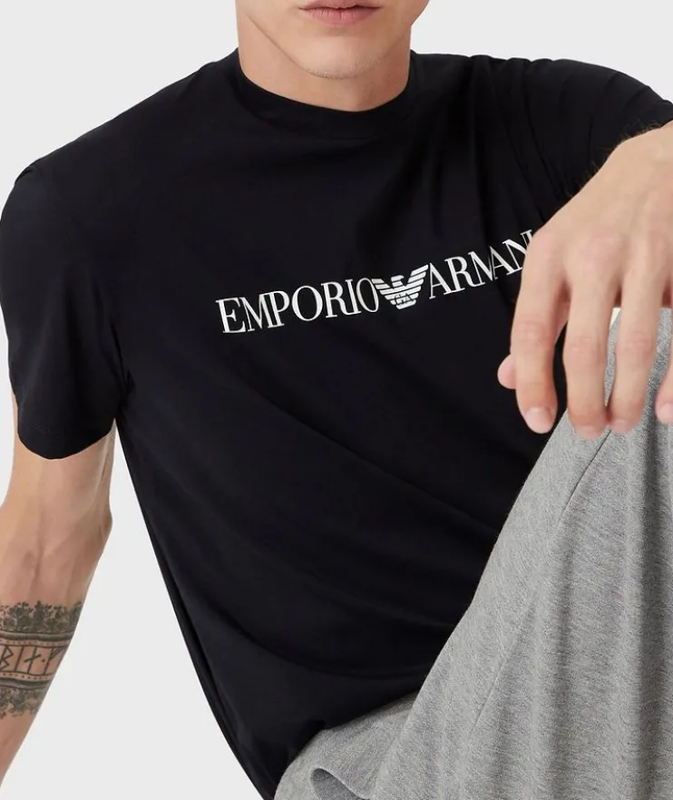 Logo Pima Jersey Cotton T-Shirt