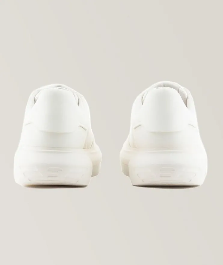 Logo Print Leather Sneakers