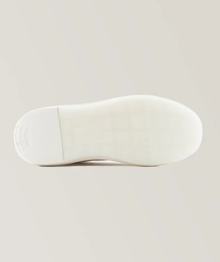 Logo Print Leather Sneakers