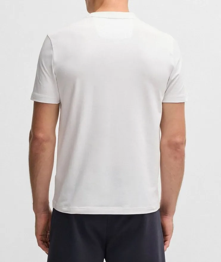 Logo Stretch-Cotton Jersey Crewneck T-Shirt