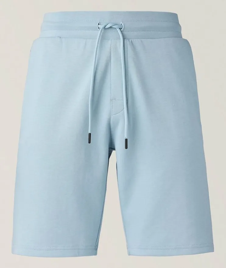 Logo Stretch-Cotton Sweatshorts