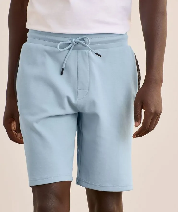 Logo Stretch-Cotton Sweatshorts