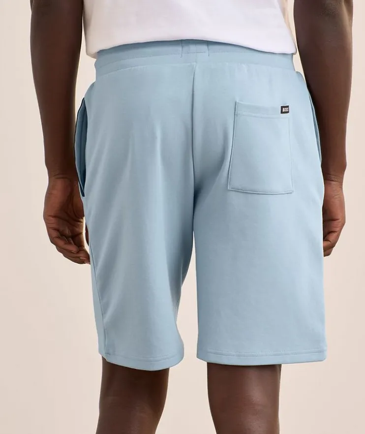 Logo Stretch-Cotton Sweatshorts