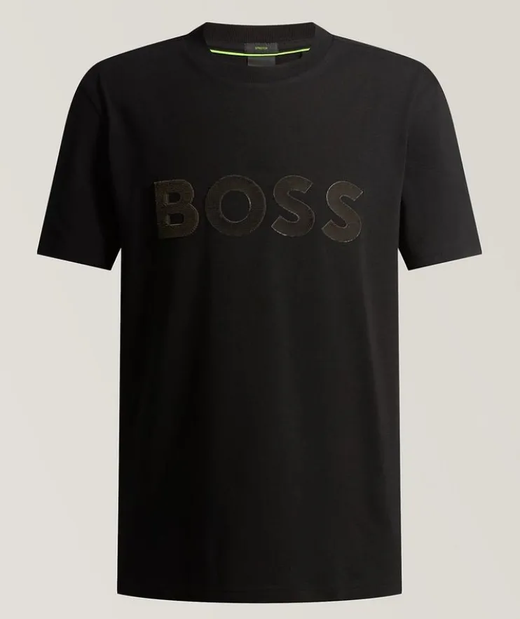 Logo Stretch-Cotton T-Shirt