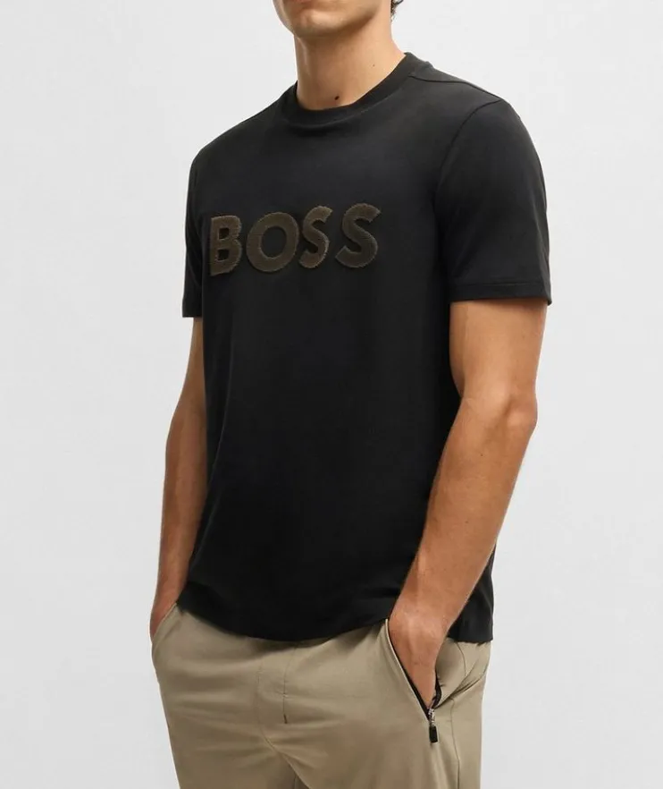 Logo Stretch-Cotton T-Shirt