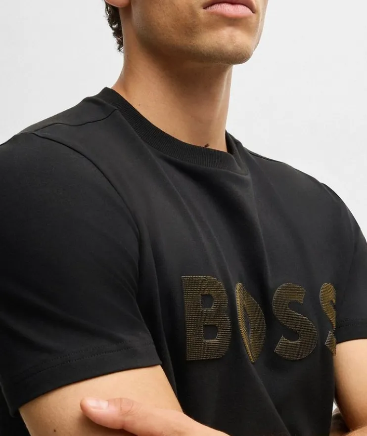 Logo Stretch-Cotton T-Shirt