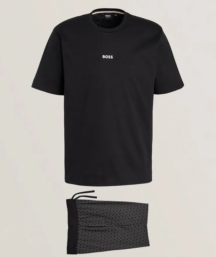 Logo T-Shirt & Short Pajama Set
