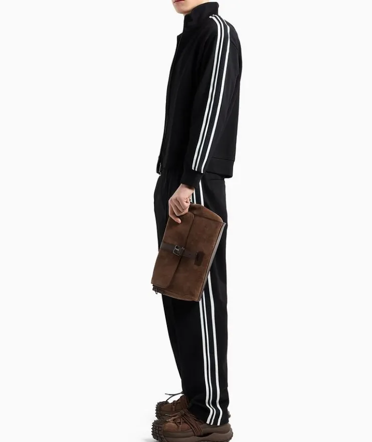 Logo Zip-Up Stretch Cotton-Modal Sweatshirt