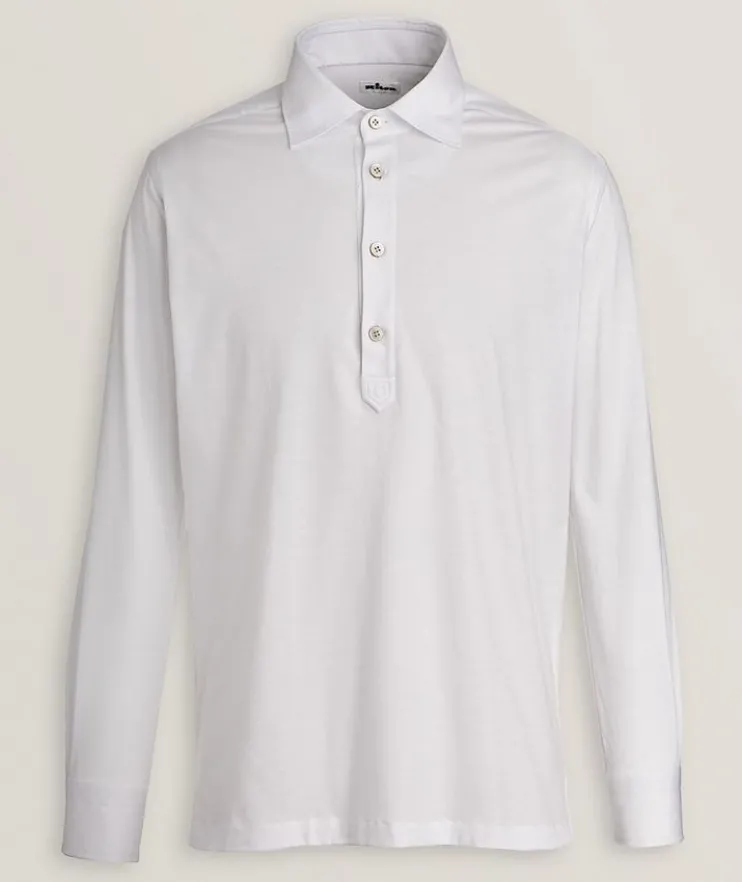 Long Placket Cotton Polo