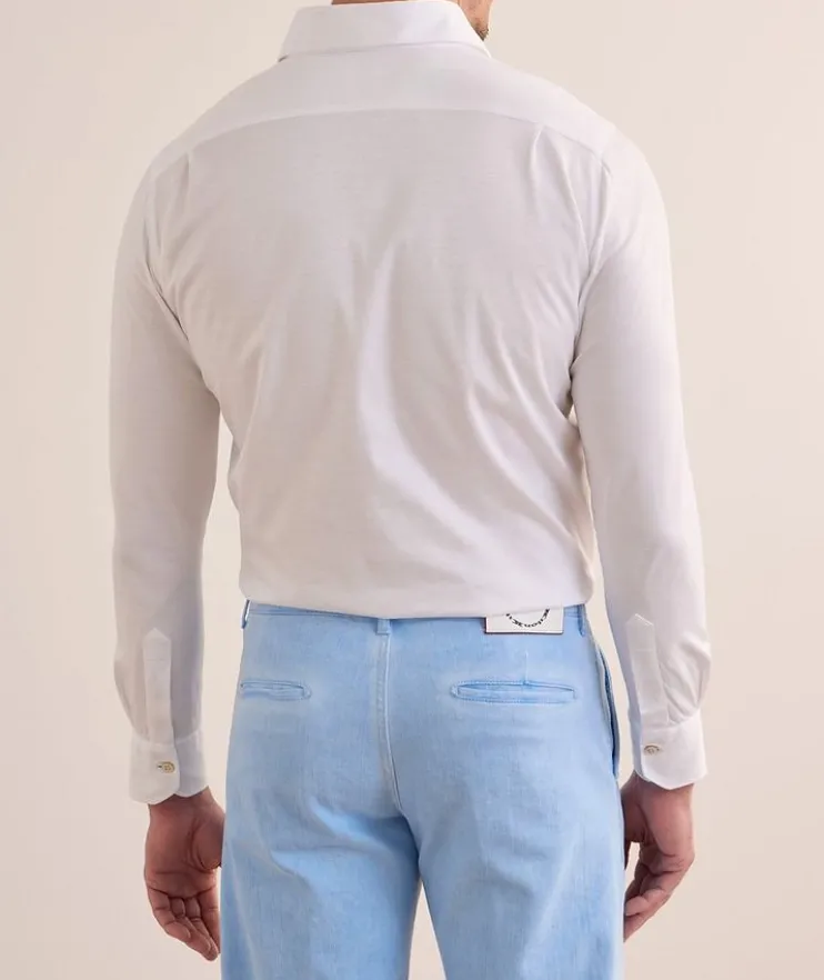 Long Placket Cotton Polo