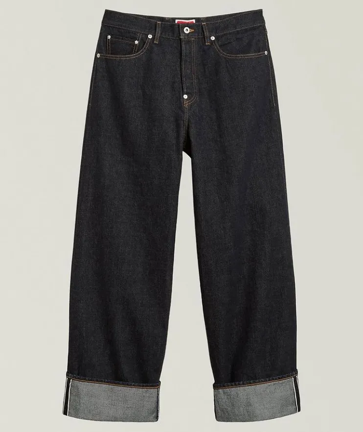 Loose-Fit Turn Up Jeans