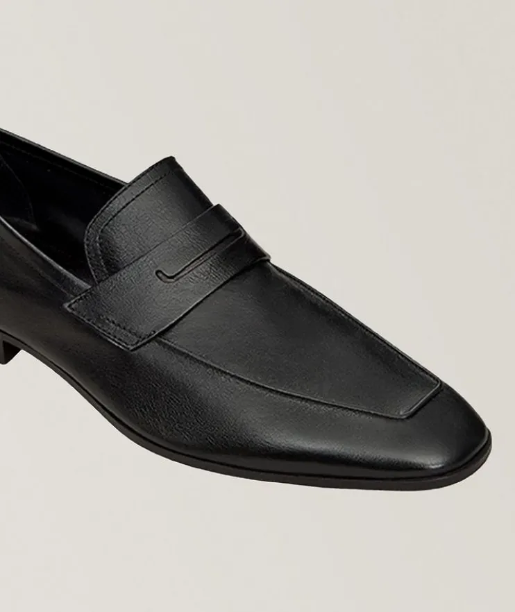 Lorenzo Kangaroo Leather Penny Loafers