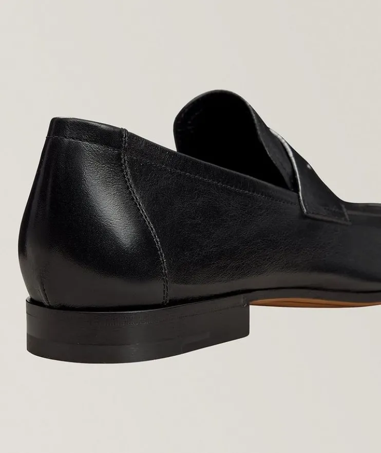 Lorenzo Kangaroo Leather Penny Loafers