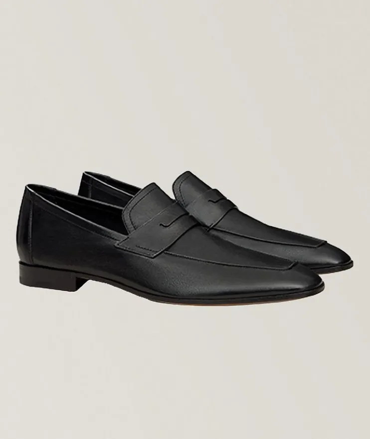 Lorenzo Kangaroo Leather Penny Loafers