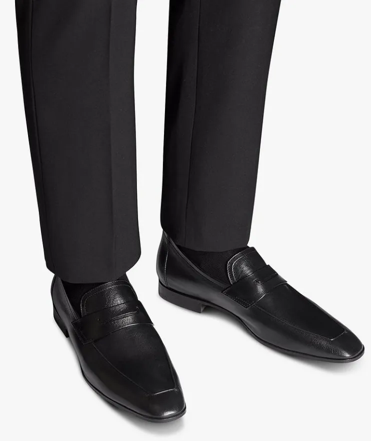 Lorenzo Kangaroo Leather Penny Loafers