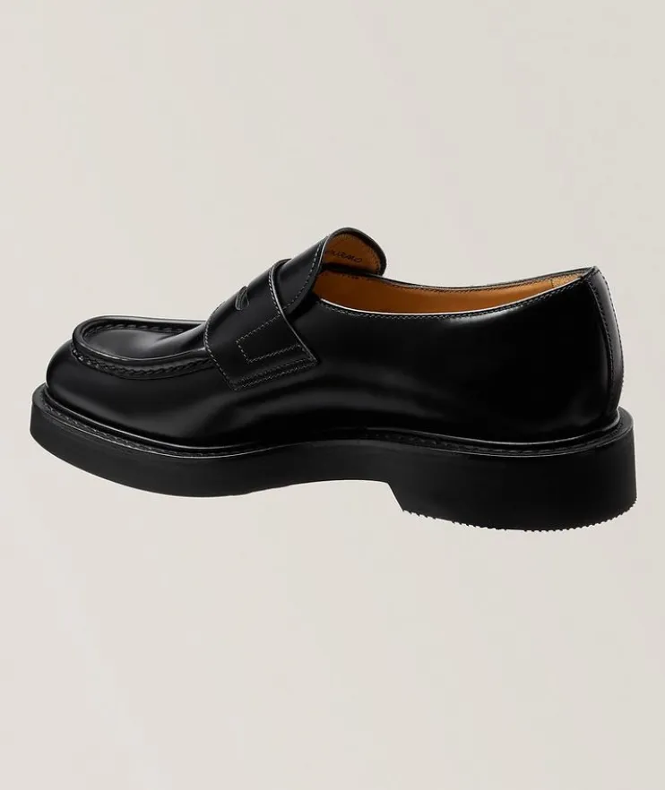 Lynton Polished Leather Penny Loafers