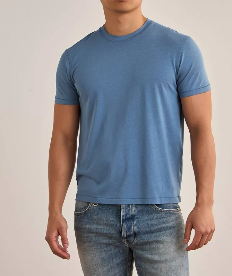 Lyocell-Cotton Crewneck T-Shirt