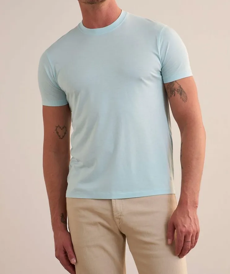 Lyocell-Cotton Crewneck T-Shirt