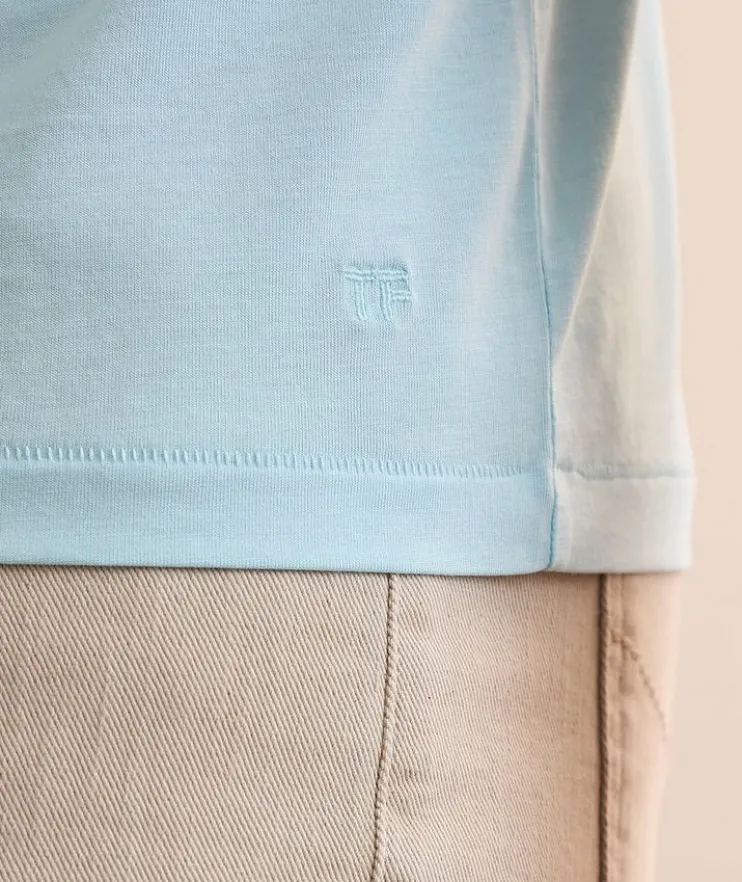 Lyocell-Cotton Crewneck T-Shirt