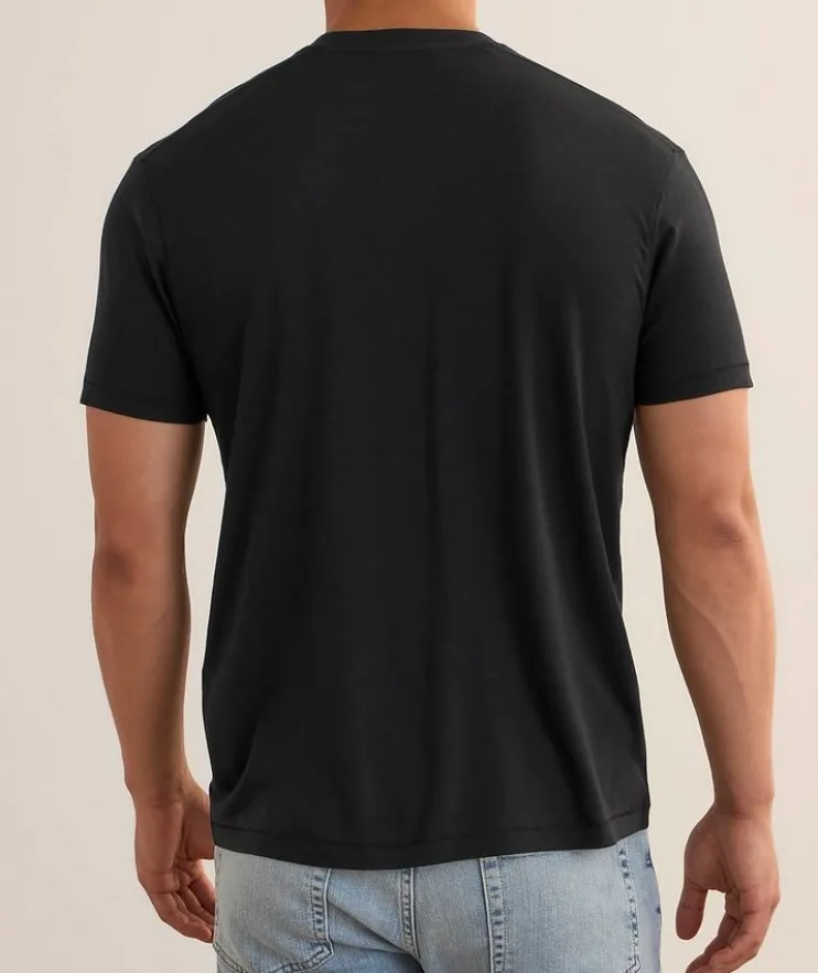 Lyocell-Cotton Crewneck T-Shirt