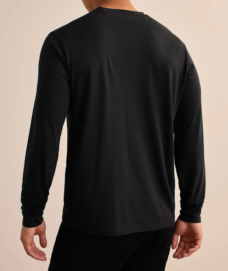 Lyocell-Cotton Crewneck T-Shirt